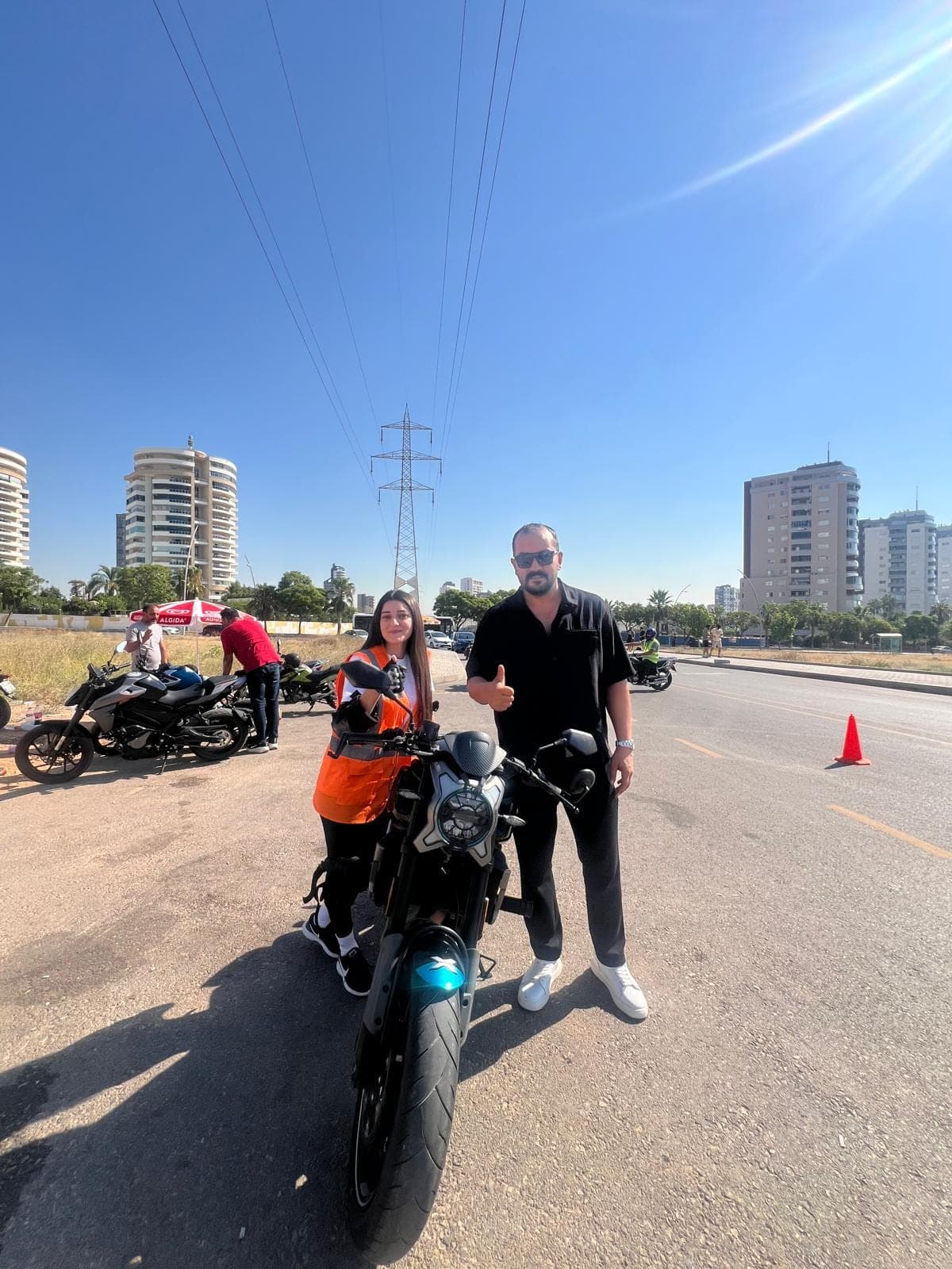 A sınıfı motosiklet direksiyon sınavına hazırlanan kursiyerimiz