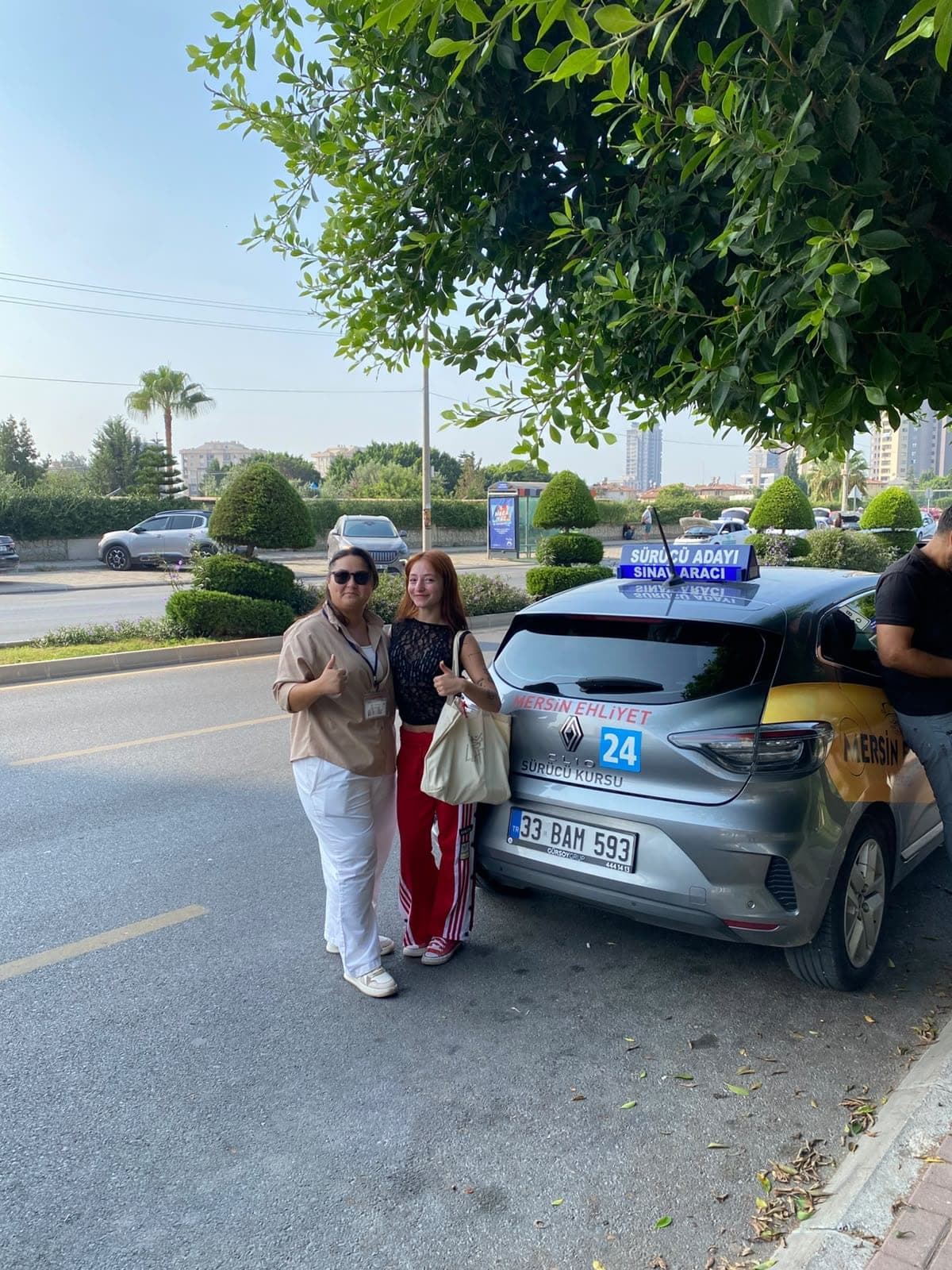 Direksiyon dersi sonrası kursiyerimiz