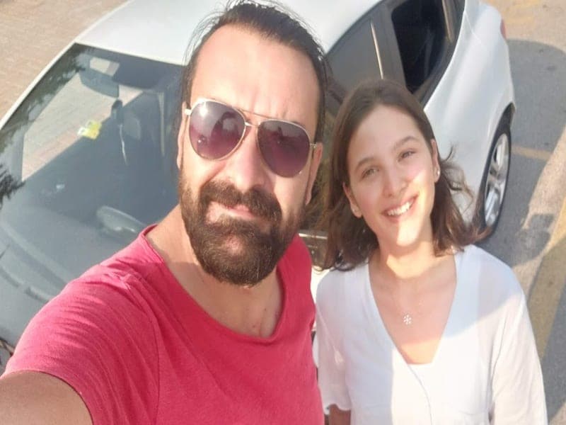 Direksiyon dersi sırasında kursiyer ve eğitmenimiz